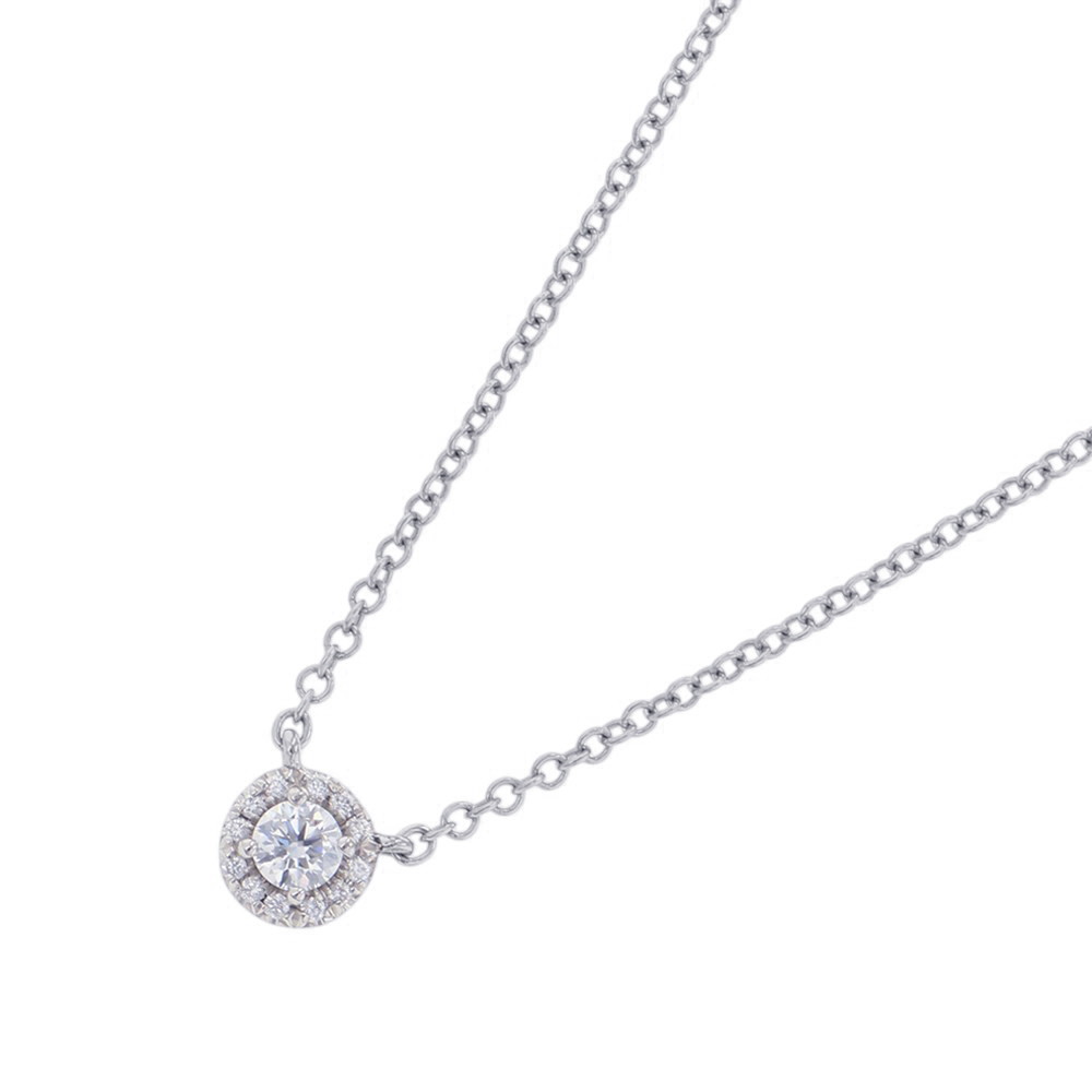 Rakuten - ティファニー ネックレス ソレスト ペンダント ダイヤモンド 計約0.16ct Pt950プラチナ 60572844 Tiffany&Co. 【安心保証】 【中古】 ティファニー ソレスト ダイヤモンド Tiffany&Co. 中古