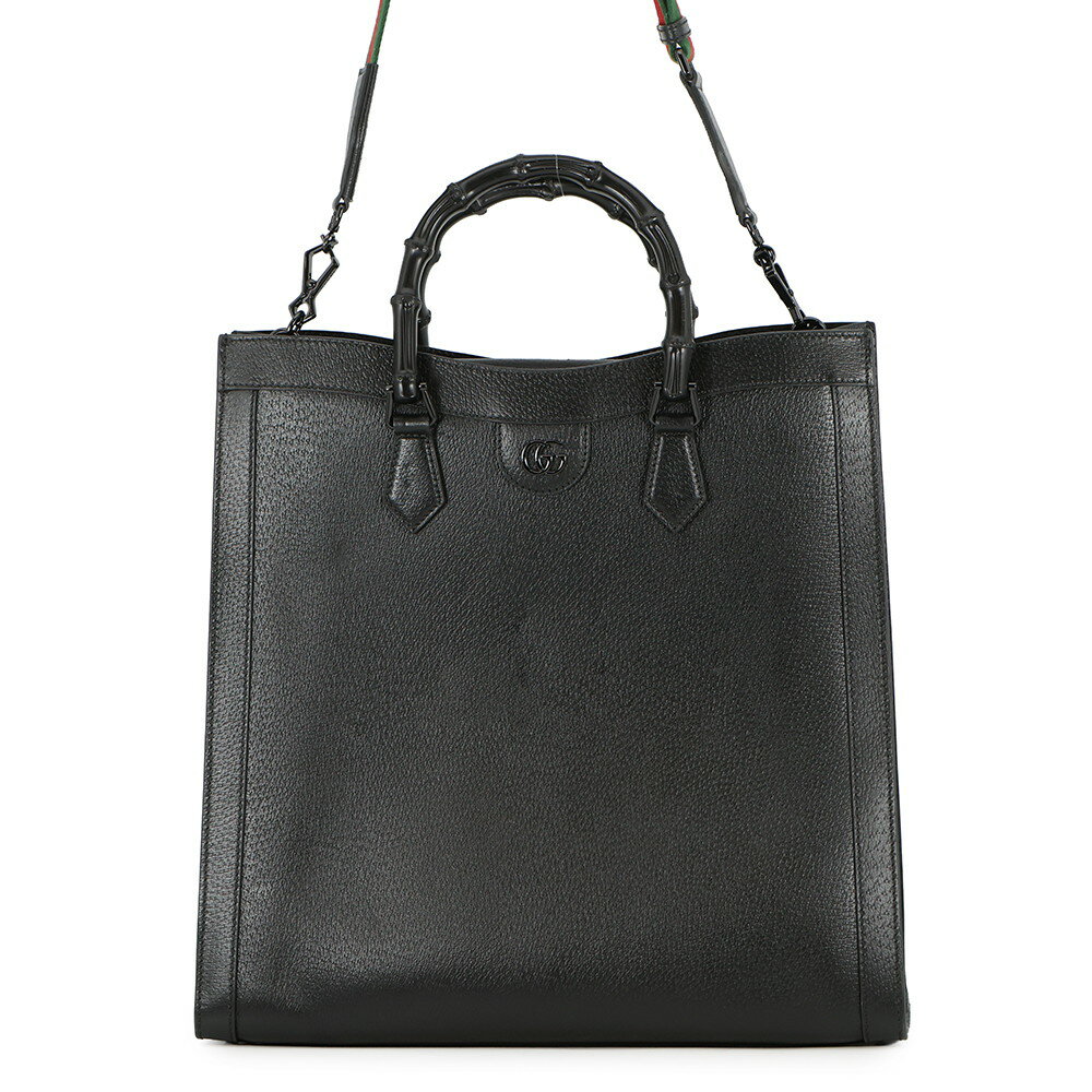 Rakuten - グッチ トートバッグ ダイアナ バンブー ラージ 703218 GUCCI 2way 黒 【安心保証】 【中古】 グッチ バッグ GUCCI BAG