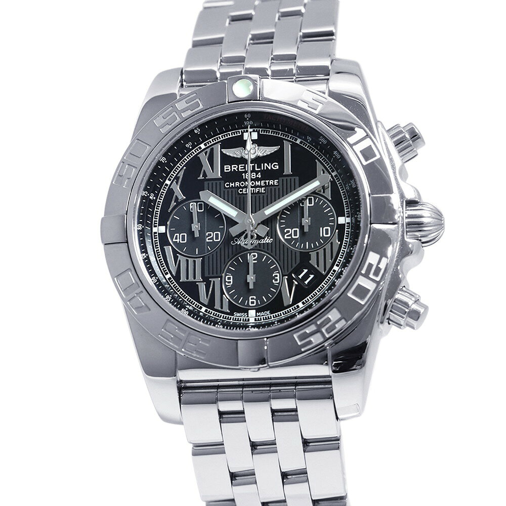 Rakuten - ブライトリング クロノマット 44 AB011012/B956 BREITLING 腕時計 黒文字盤 【安心保証】 【中古】 ブライトリング クロノマット BREITLING ブライトリング 中古