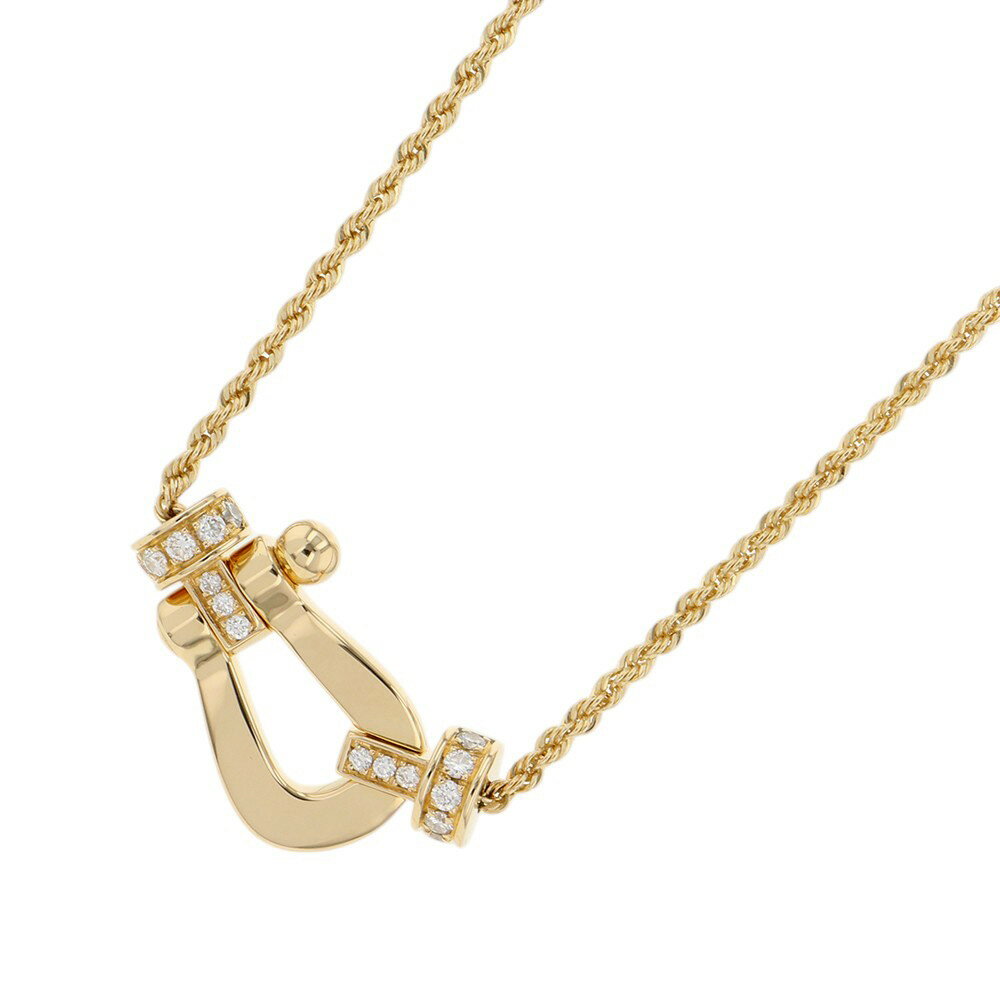 フレッド ネックレス フォース10 ミディアムモデル ダイヤモンド 16P 計約0.13ct K18YGイエローゴールド 7B0236 ペンダント 【安心保証】 【中古】 フレッド フォース10 ダイヤモンド FRED 中古