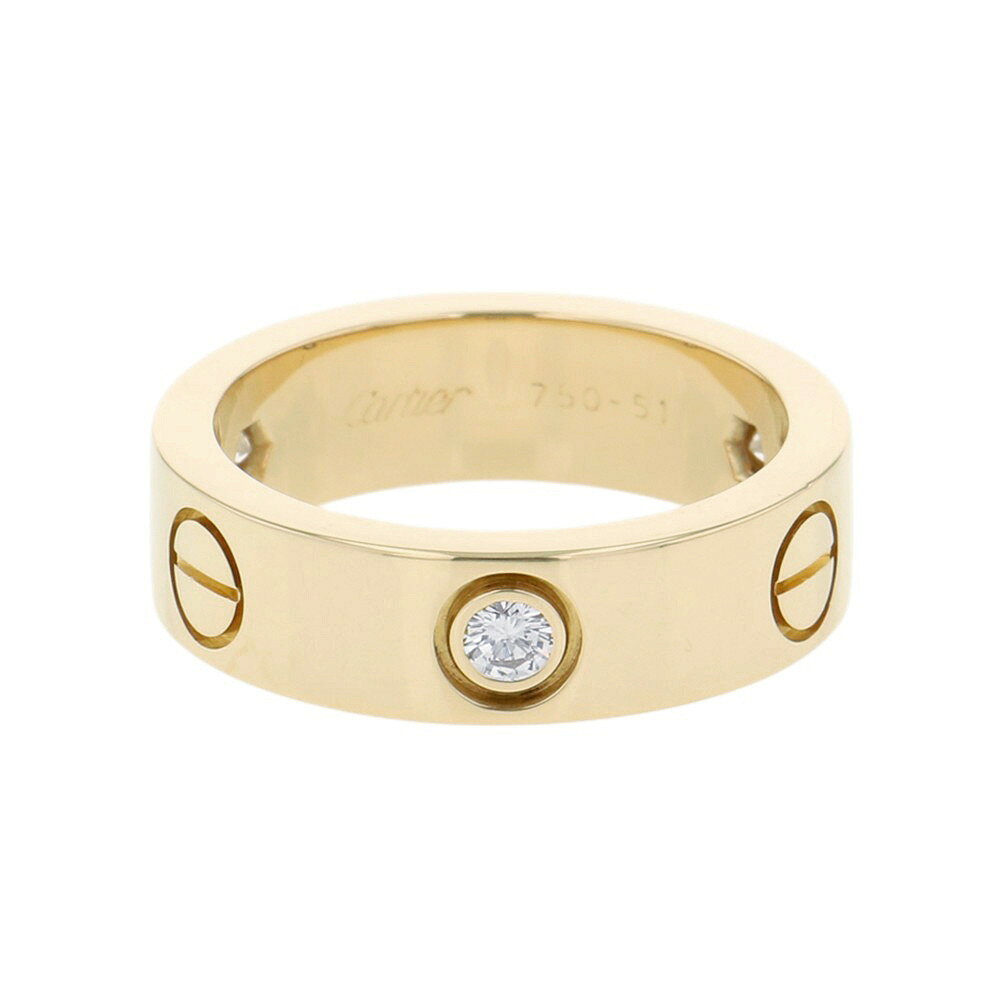 乐天商城 - カルティエ リング LOVE リング クラシックモデル ダイヤモンド 3P 計0.23ct K18YG サイズ51 B4032400 指輪 ラブリング 【安心保証】 【中古】 カルティエ ラブリング ダイヤモンド Love ring Cartier イエローゴールド 中古