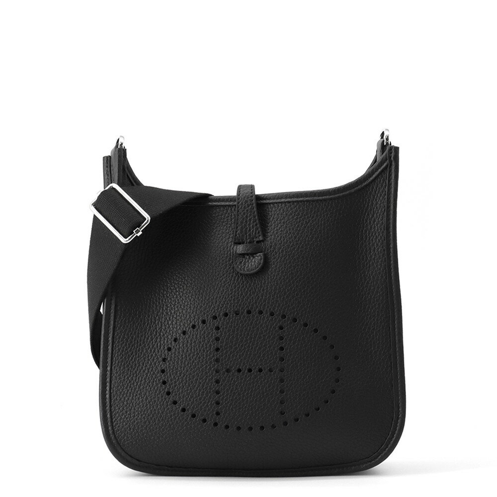 Rakuten - エルメス ショルダーバッグ エブリン3 23 ブラック/シルバー金具 トリヨンクレマンス K刻印 黒 エルメス エブリン エヴリン エルメス バッグ エルメス レディース HERMES Evelyne HERMES BAG