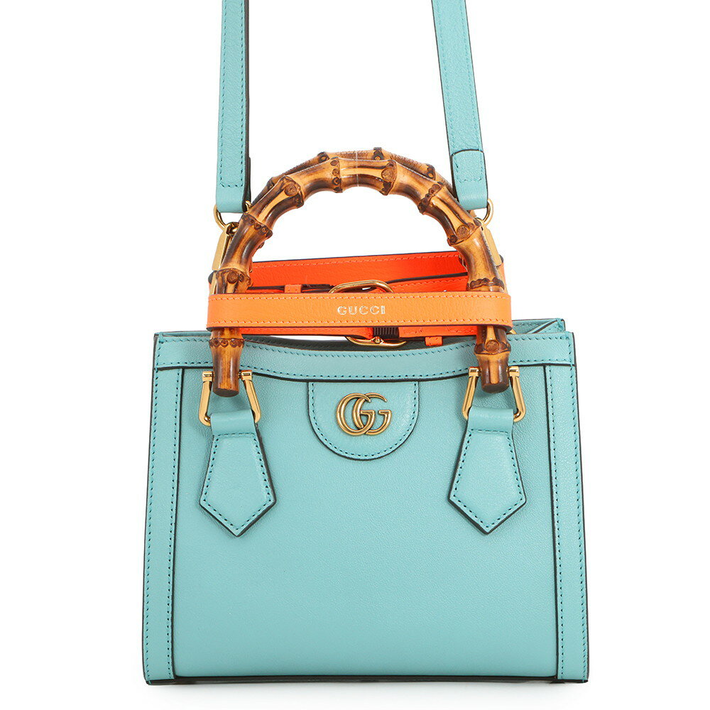 Rakuten - グッチ ハンドバッグ ダイアナ ミニ GG レザー/バンブー 655661 GUCCI 2wayショルダー 【安心保証】 【中古】 グッチ バッグ レディース GUCCI BAG