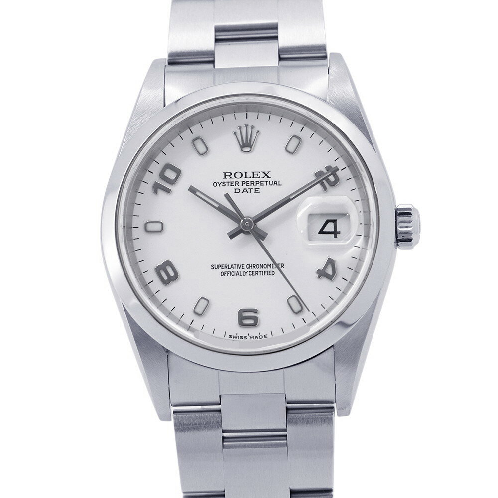 Rakuten - ロレックス オイスターパーペチュアル デイト F番 15200 ROLEX 腕時計 白文字盤 【安心保証】 【中古】 ロレックス オイスターパーペチュアル ROLEX ロレックス 中古