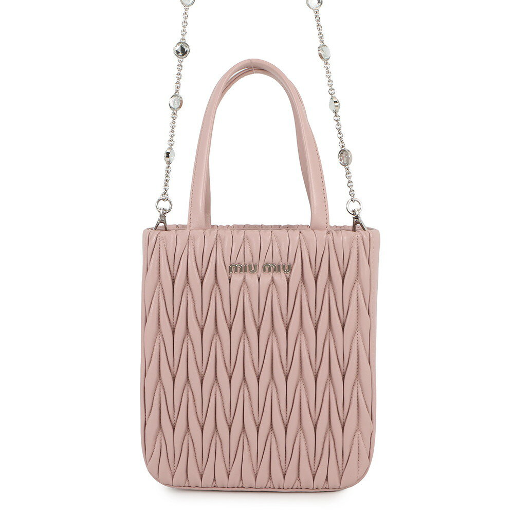 Miumiu - ミュウミュウ ハンドバッグ マテラッセ レザー 5BA220 Miu Miu 2wayチェーンショルダーバッグ 【安心保証】 【中古】 ミュウミュウ バッグ レディース Miu Miu BAG