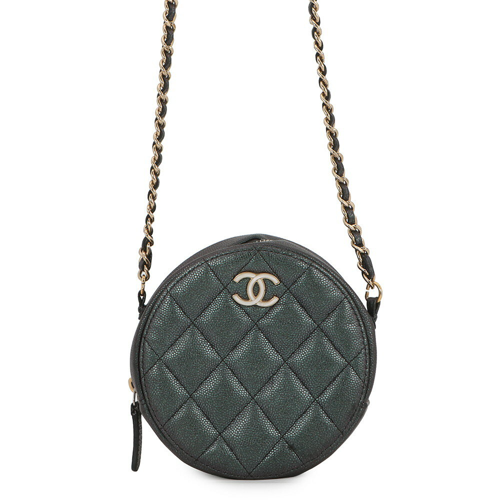 Rakuten - シャネル チェーンショルダーバッグ ココマーク ラウンド キャビアスキン AP0245 CHANEL 【安心保証】 【中古】 シャネル バッグ レディース CHANEL BAG
