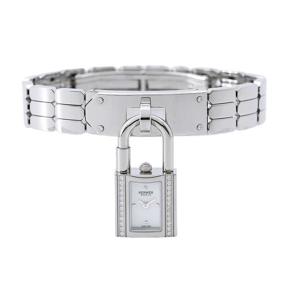 エルメス ケリーウォッチ ダイヤベゼル KE4.130.130 HERMES 腕時計 スパークリングホワイト文字盤 【中古】 エルメス ケリーウォッチ HERMES エルメス 中古