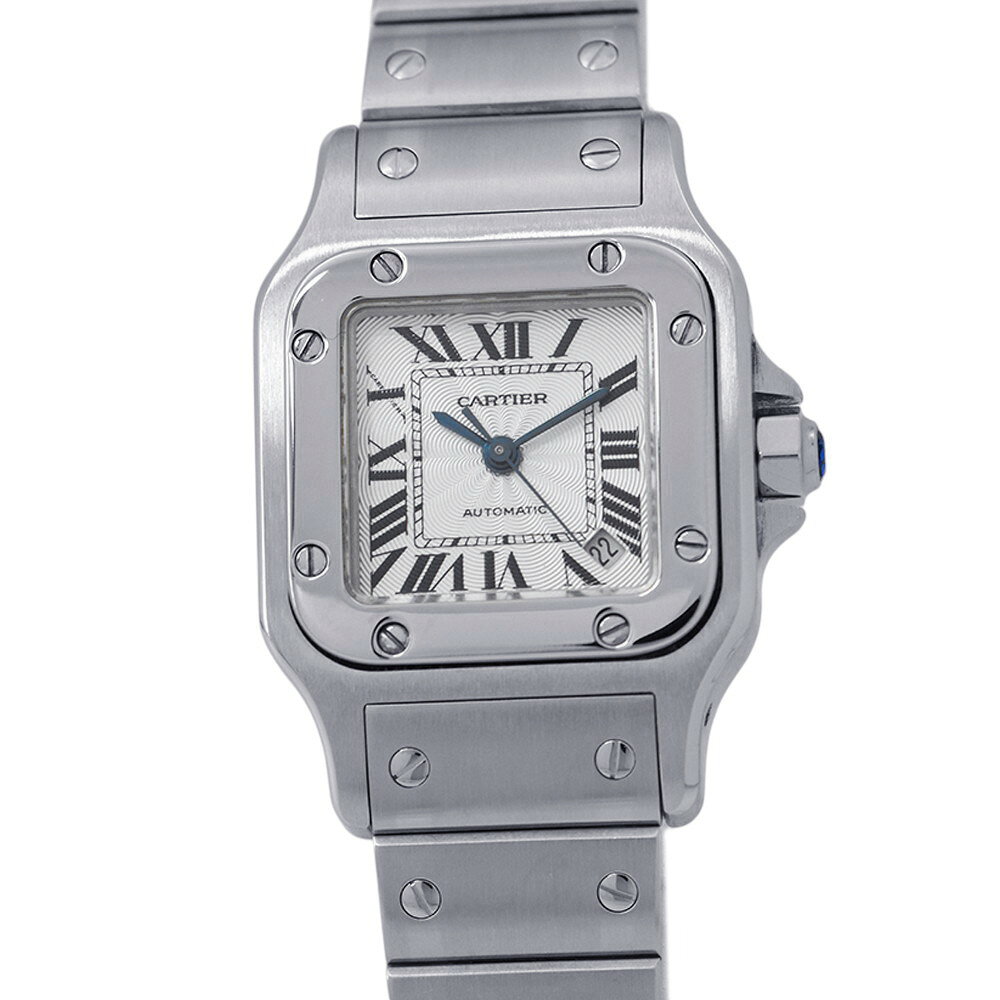 カルティエ サントスガルベ SM W20054D6 Cartier 腕時計 シルバー文字盤 【安心保証】 【中古】 カルティエ サントスガルベ Cartier カルティエ 中古