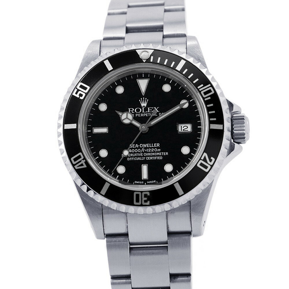 Rakuten - ロレックス シードゥエラー Y番 16600 ROLEX 腕時計 ウォッチ 黒文字盤 【安心保証】 【中古】 ロレックス シードゥエラー ROLEX ロレックス 中古