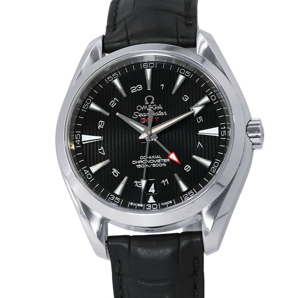 乐天商城 - オメガ シーマスター アクアテラ 150M コーアクシャル GMT 231.10.43.22.01.001 OMEGA 腕時計 黒文字盤 【安心保証】 【中古】 オメガ シーマスター OMEGA オメガ 中古