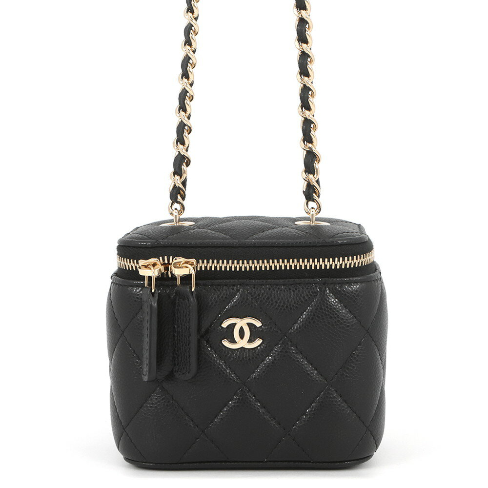 乐天商城 - シャネル チェーンショルダーバッグ マトラッセ ココマーク バニティ キャビアスキン AP2158 CHANEL 黒 【安心保証】 【中古】 シャネル バッグ レディース CHANEL BAG