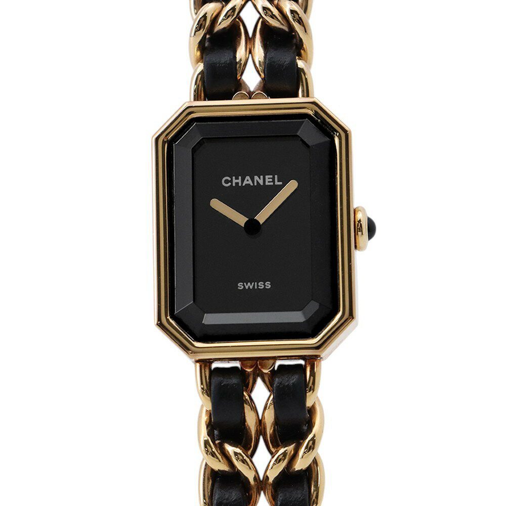 シャネル プルミエール オリジナルエディション M H6951 CHANEL 腕時計 黒文字盤 クォーツ 【安心保証】 【中古】 シャネル プルミエール CHANEL シャネル 中古