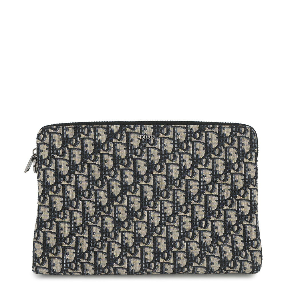 クリスチャン ディオール クラッチバッグ オブリーク A4 ジップポーチ 2ESCA421YKY Christian Dior 黒 トロッター 【安心保証】 【中古】 クリスチャン ディオール バッグ メンズ Christian Dior BAG