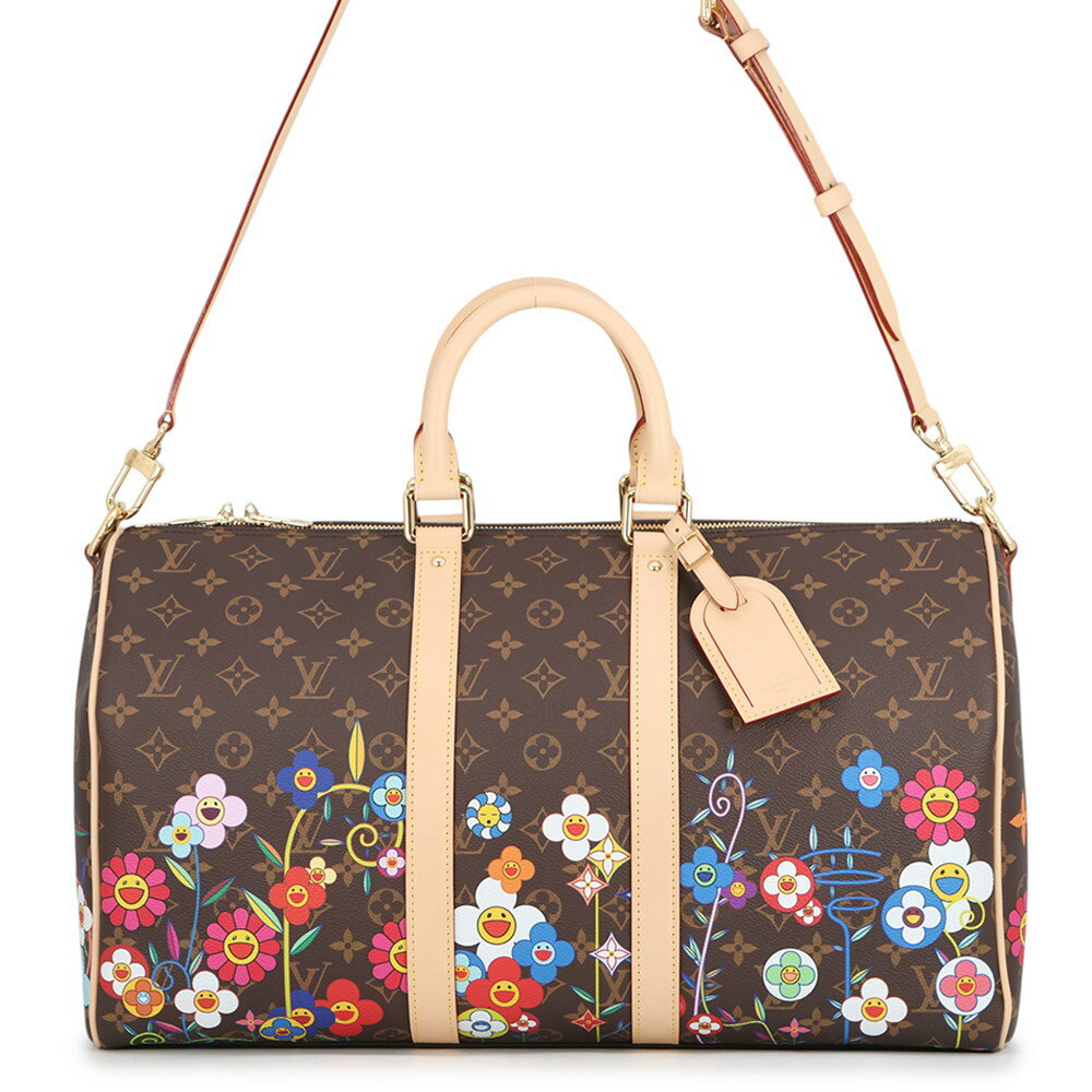 ルイヴィトン ボストンバッグ モノグラム LV × TM キーポル・バンドリエール45 M14182 トラベルバッグ 旅行バッグ 村上隆 【中古】 ルイ・ヴィトン モノグラム バッグ LOUIS VUITTON BAG