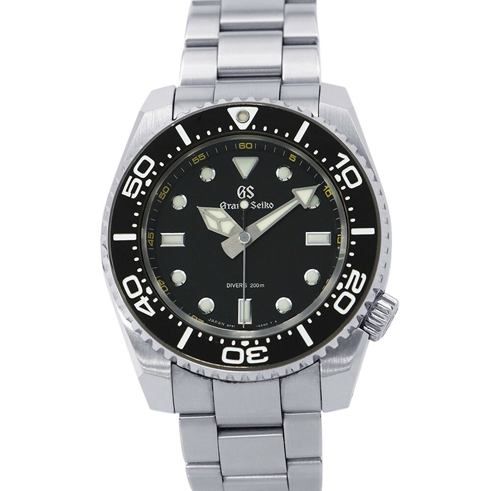 セイコー グランドセイコー スポーツコレクション ダイバー SBGX335 SEIKO 腕時計 ウォッチ 黒文字盤 【安心保証】 【中古】 セイコー グランドセイコー SEIKO セイコー 中古
