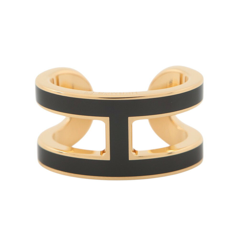 エルメス イヤーカフ ポップH ポップアッシュ ブラック/ゴールド金具 HERMES アクセサリー 黒 【中古】 エルメス アクセサリー エルメス イヤーカフ HERMES