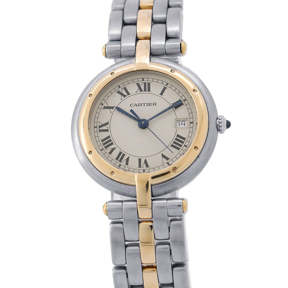 カルティエ パンテール ヴァンドーム LM 83084242 Cartier 腕時計 クォーツ アイボリー文字盤 【安心保証】 【中古】 カルティエ パンテール ヴァンドーム Cartier カルティエ
