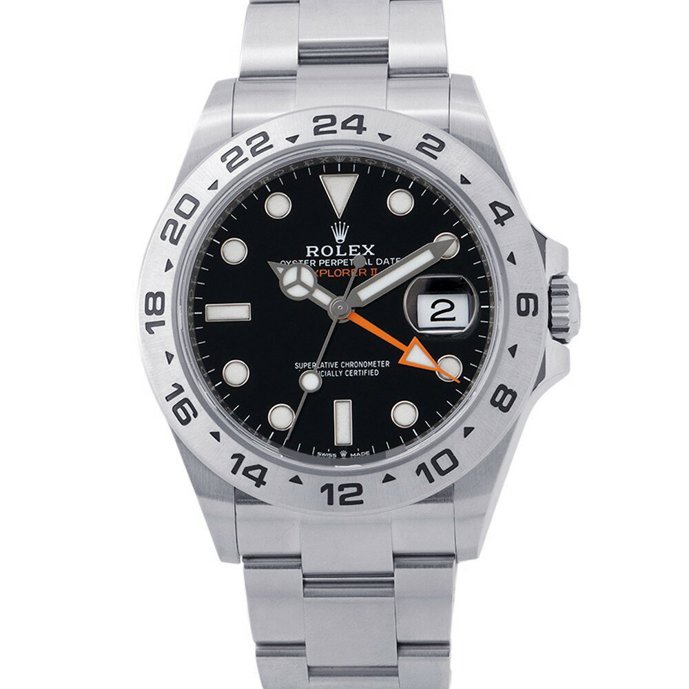 ロレックス エクスプローラー2 ランダムシリアル ルーレット 226570 ROLEX 腕時計 黒文字盤 【安心保証】 【中古】 ロレックス エクスプローラー2 ROLEX ロレックス