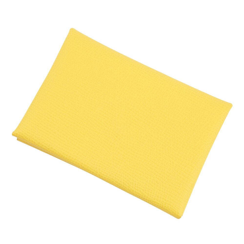 エルメス コインケース カルヴィ デュオ ジョーヌナプル/シルバー金具 エプソン U刻印 財布 【安心保証】 【中古】 エルメス 財布 エルエス 小銭入れ カードケース HERMES WALLET