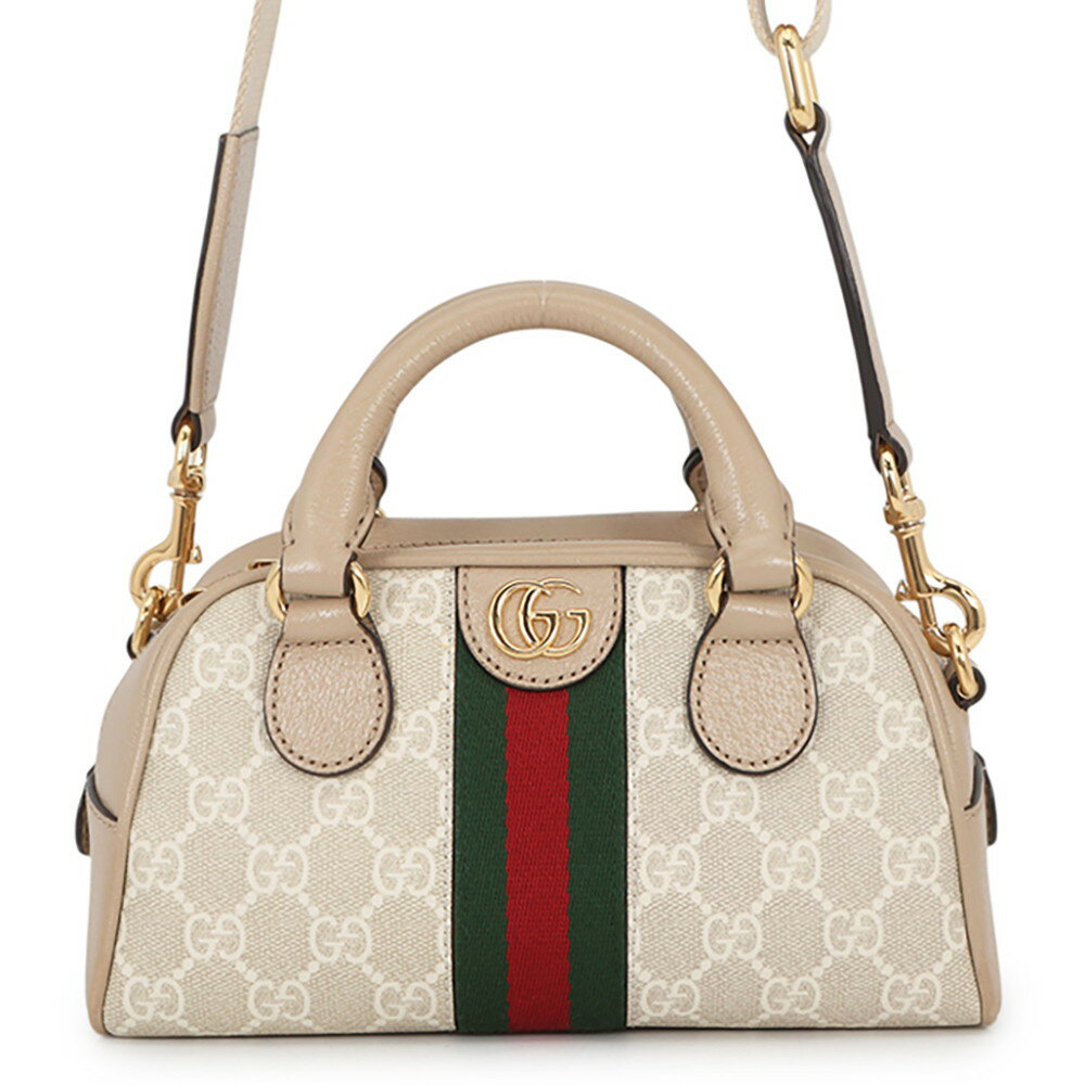 gucci///////////////\' - グッチ ハンドバッグ オフディア GGスプリーム/レザー 724606 GUCCI バッグ 2wayショルダーバッグ ミニボストン 【安心保証】 【中古】 グッチ バッグ レディース GUCCI BAG