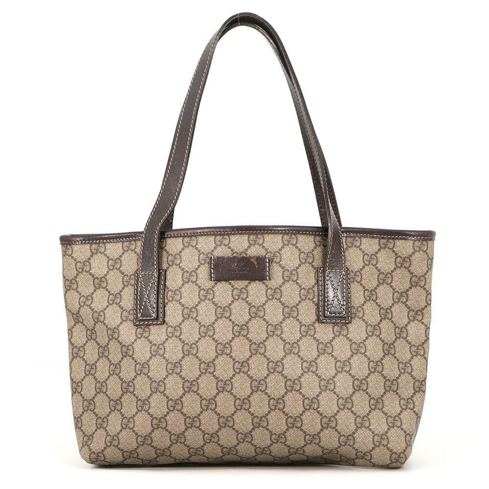 gucci///////////////\' - グッチ トートバッグ GGスプリーム/レザー 211138 GUCCI バッグ 【安心保証】 【中古】 グッチ バッグ レディース GUCCI BAG