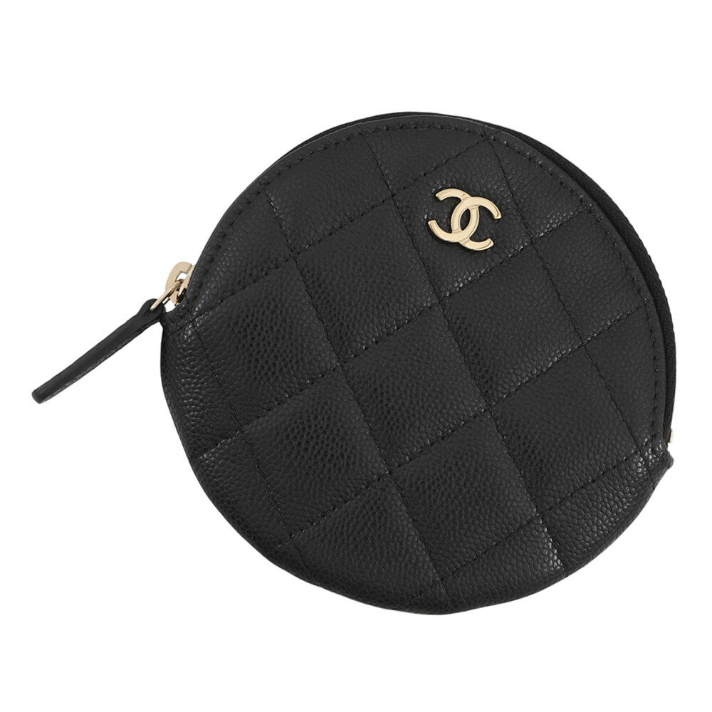 CHANEL - シャネル コインケース マトラッセ ココマーク キャビアスキン AP3594 CHANEL 財布 黒 【中古】 シャネル 財布 シャネル 小銭入れ CHANEL WALLET
