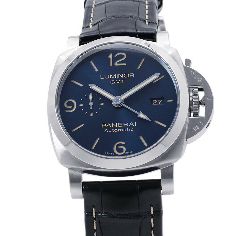 パネライ ルミノール 1950 GMT PAM01033 PANERAI 腕時計 ブルー文字盤 【安心保証】 【中古】 パネライ ルミノール PANERAI パネライ 中古