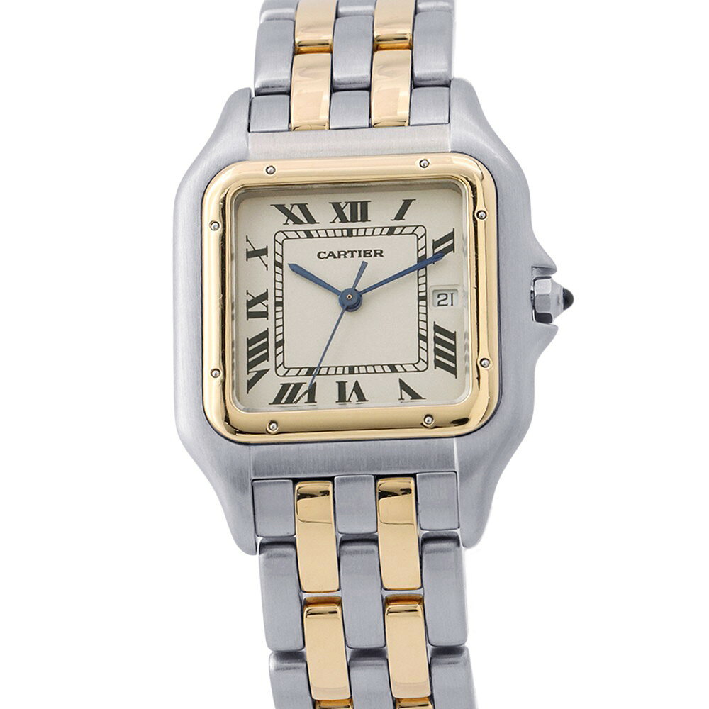 カルティエ パンテール 2ロウ LM W25027B6 Cartier 腕時計 アイボリー文字盤 クォーツ 【安心保証】 【中古】 カルティエ パンテール Cartier カルティエ 中古