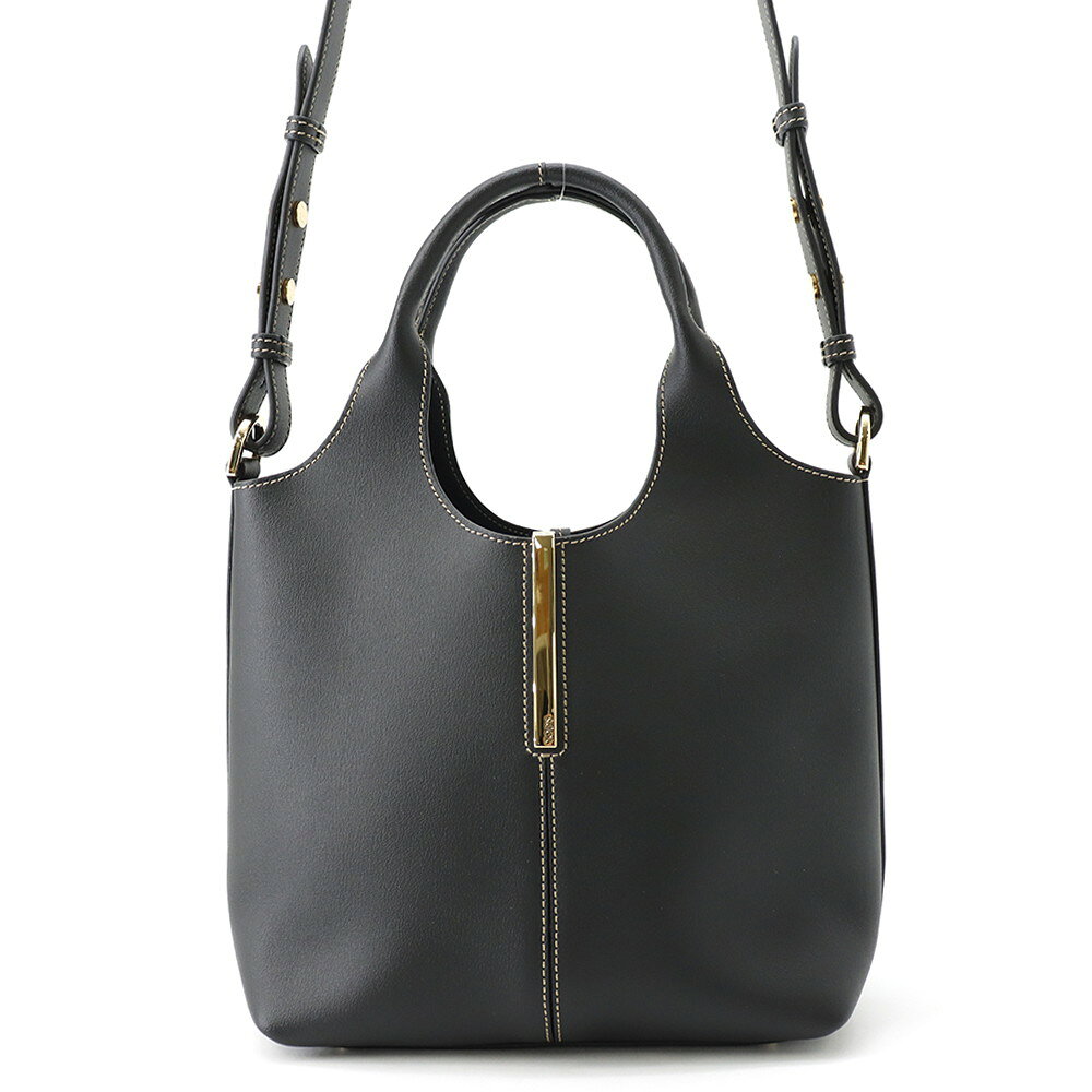 トッズ ハンドバッグ ショッピングトート ミニ カーフレザー XBWEBRF0100UBLB999 TOD'S 2way 黒  トッズ バッグ レディース TOD'S BAG