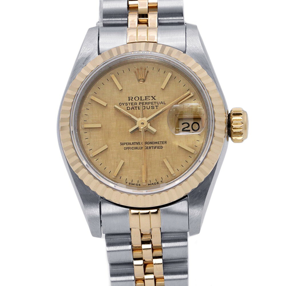 ロレックス デイトジャスト 92番 69173 SS/K18YGイエローゴールド ROLEX 腕時計 シャンパン文字盤 【安心保証】 【中古】 ロレックス デイトジャスト ROLEX ロレックス