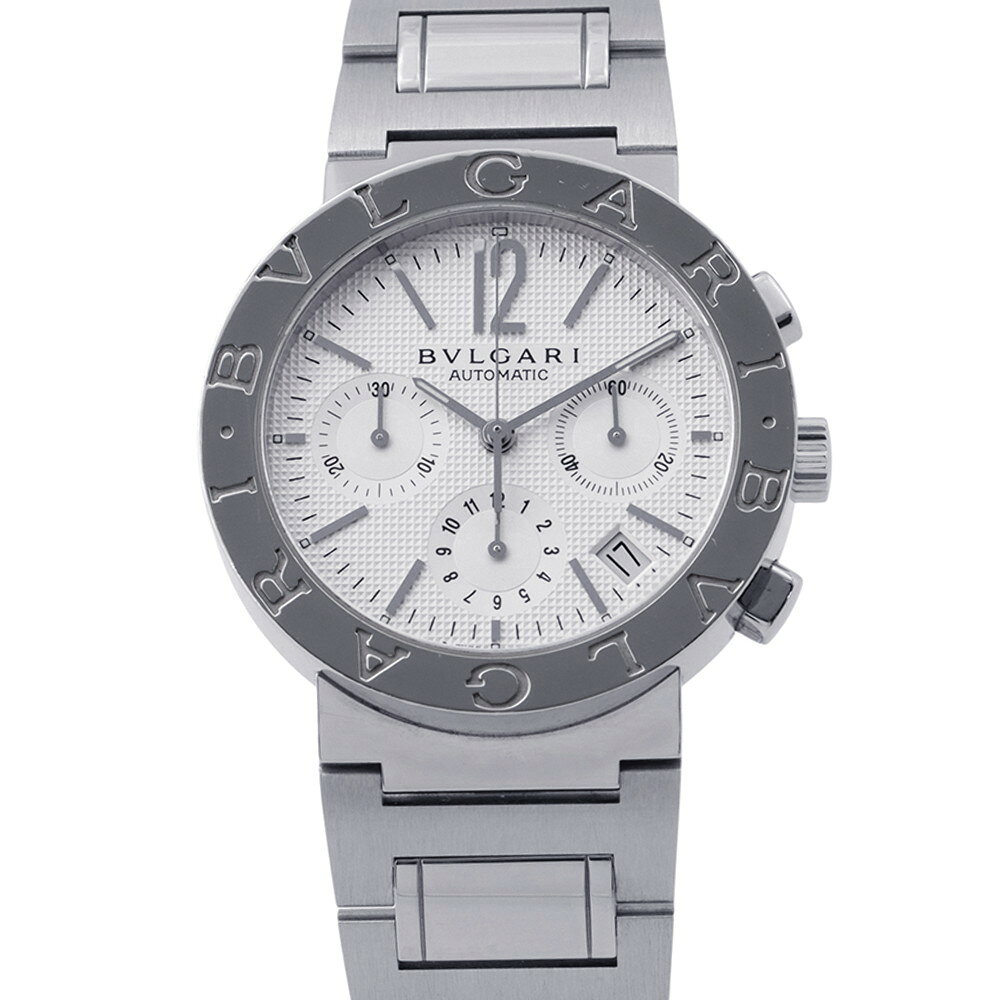 ブルガリ ブルガリブルガリ クロノグラフ BVLGARI 腕時計 黒文字盤 【安心保証】 【中古】 ブルガリ ブルガリブルガリ BVLGARI ブルガリ 中古