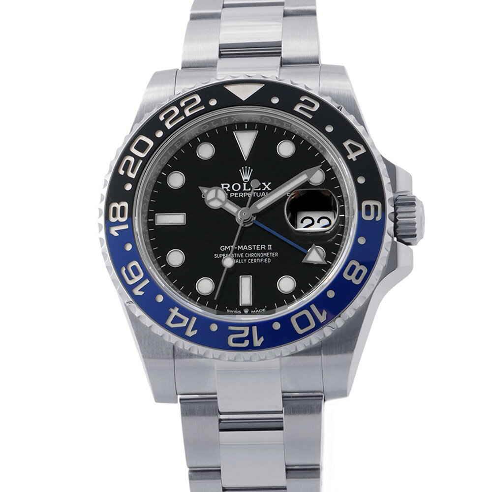 ロレックス GMTマスター2 デイト ランダムシリアル ルーレット 126710BLNR ROLEX 腕時計 黒文字盤 【安心保証】 【中古】 ロレックス GMTマスター2 ROLEX ロレックス 中古