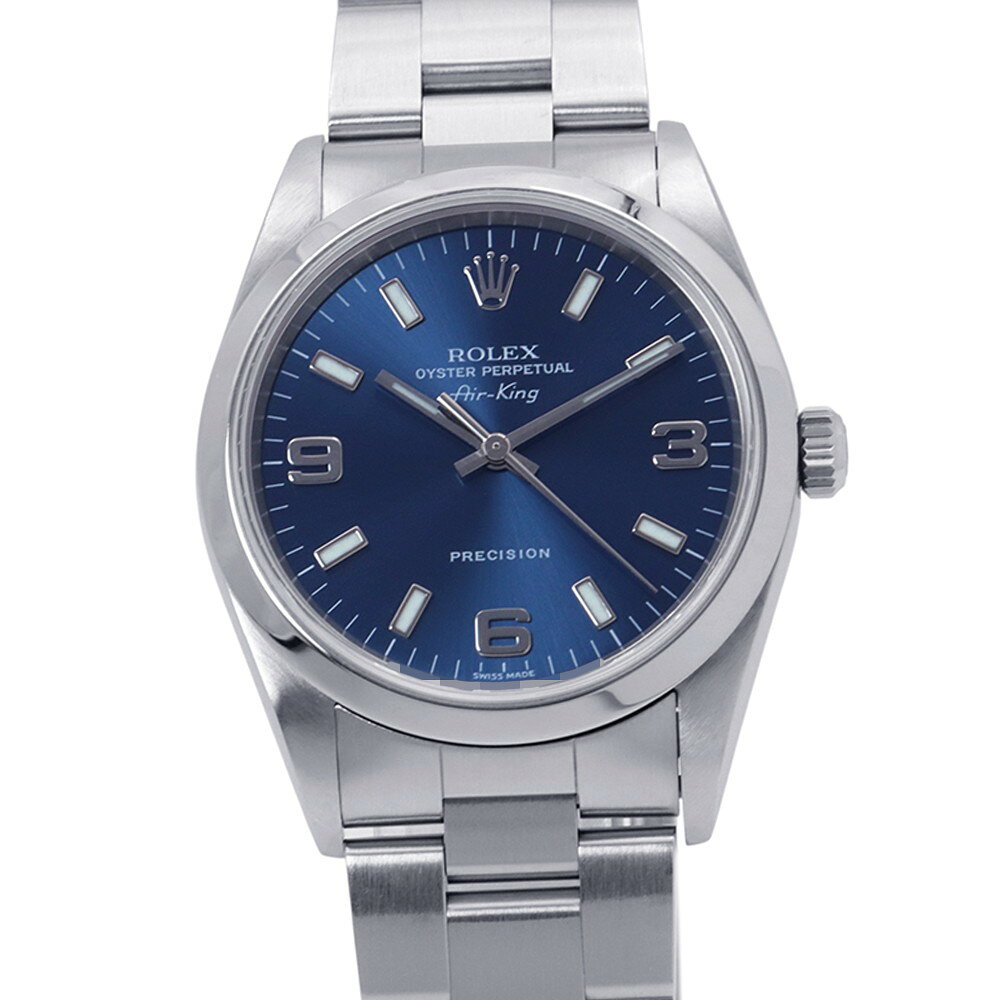 ロレックス エアキング Y番 14000M ROLEX 腕時計 ウォッチ ブルー文字盤 【安心保証】 【中古】 ロレックス エアキング ROLEX ロレックス 中古