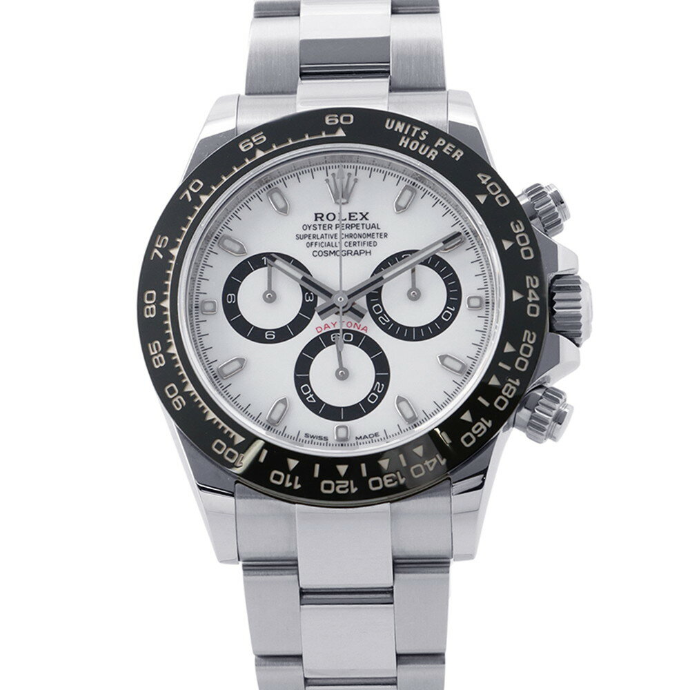 ロレックス コスモグラフ デイトナ ランダムシリアル ルーレット 116500LN ROLEX 腕時計 白文字盤 【安心保証】 【中古】 ロレックス デイトナ ROLEX ロレックス 中古