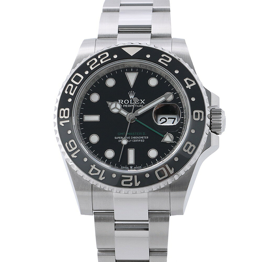ロレックス GMTマスター2 ランダムシリアル ルーレット 126710GRNR ROLEX 腕時計 黒文字盤 【安心保証】 【中古】 ロレックス GMTマスター2 ROLEX ロレックス