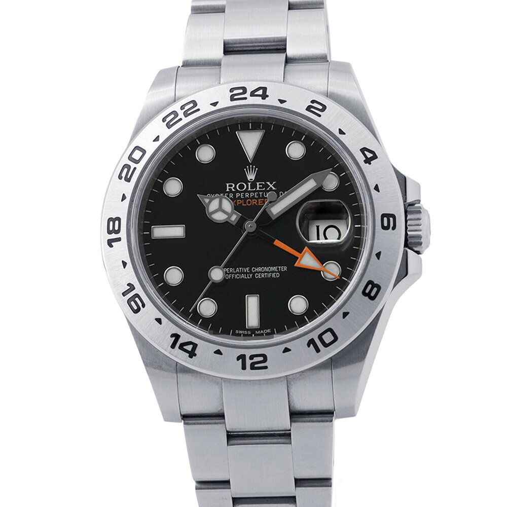 ロレックス エクスプローラー2 ランダムシリアル ルーレット 216570 ROLEX 腕時計 ウォッチ 黒文字盤 【安心保証】 【中古】 ロレックス エクスプローラー ROLEX ロレックス 中古
