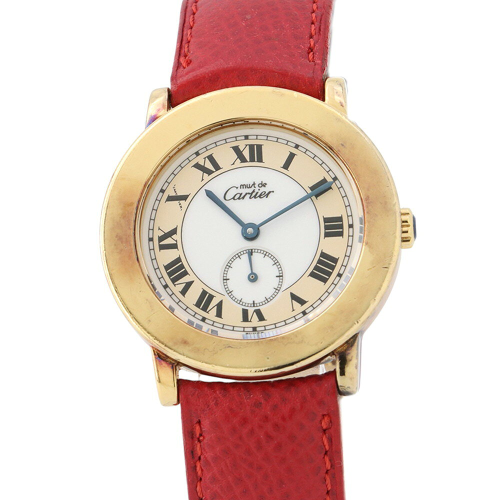 カルティエ マストドゥカルティエ ロンド W1006922 Cartier 腕時計 白文字盤 【安心保証】 【中古】 カルティエ マストドゥカルティエ ロンド Cartier カルティエ 中古