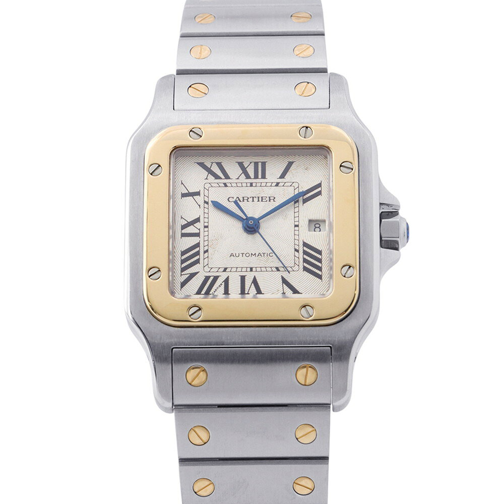 カルティエ サントスガルベ LM W20058C4 Cartier 腕時計 シルバー文字盤 【安心保証】 【中古】 カルティエ サントスガルベ Cartier カルティエ 中古