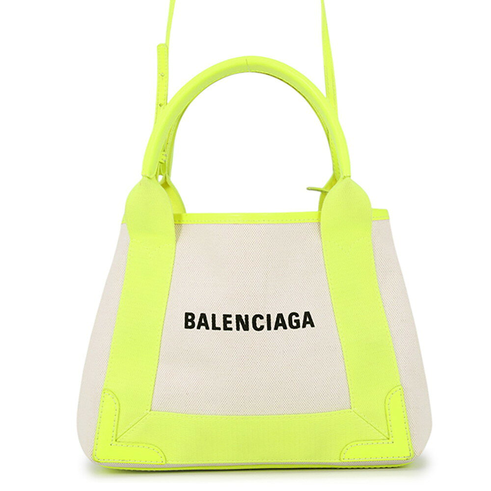 バレンシアガ ハンドバッグ ネイビーカバ XS キャンバス 390346 ポーチ付 BALENCIAGA 2wayショルダー 【安心保証】 【中古】 バレンシアガ バッグ BALENCIAGA BAG