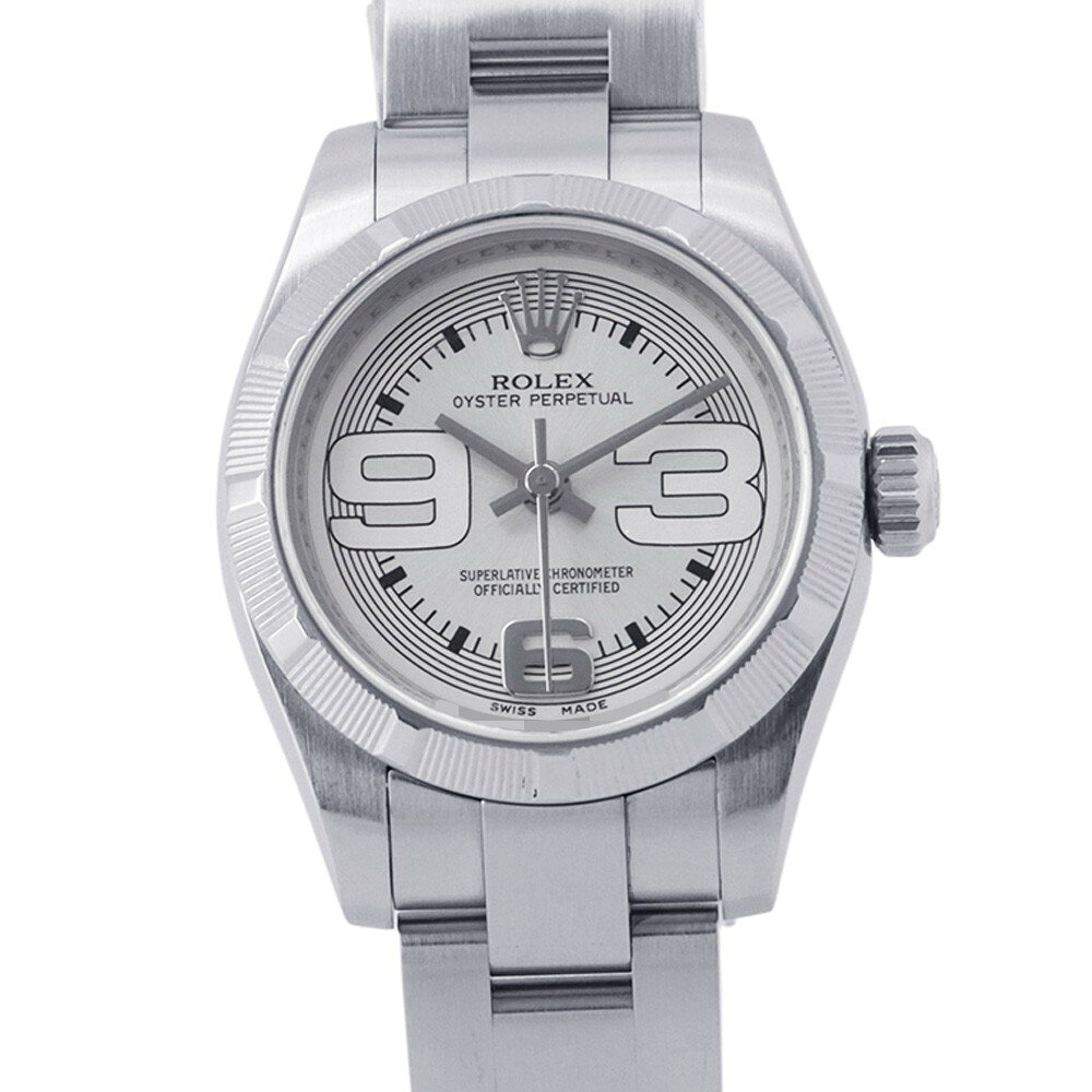 ロレックス オイスターパーペチュアル26 M番 176210 ROLEX 腕時計 シルバー文字盤 【安心保証】 【中古】 ロレックス オイスターパーペチュアル ROLEX ロレックス 中古