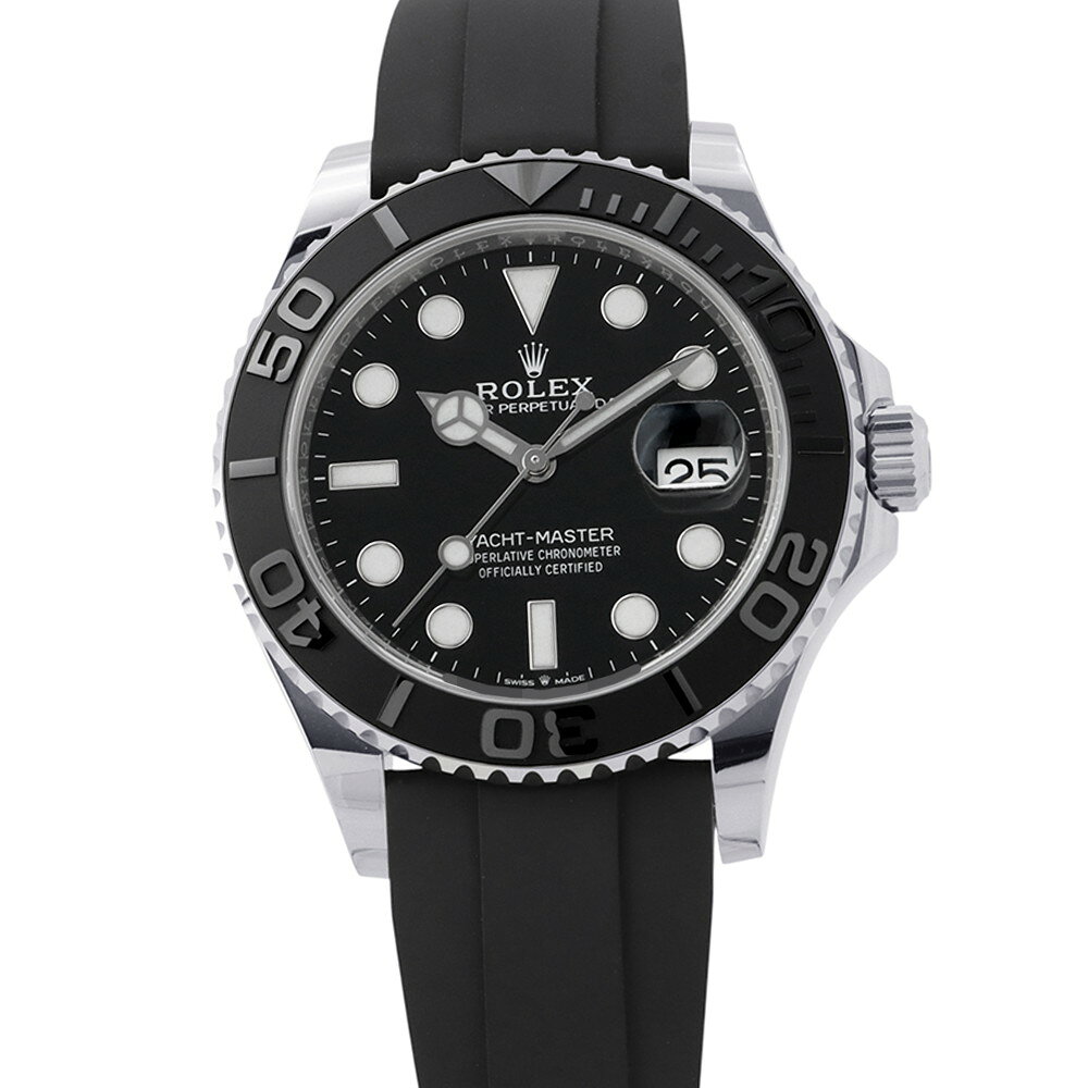 ロレックス ヨットマスター42 K18WGホワイトゴールド 226659 ROLEX 腕時計 黒文字盤 【安心保証】 【中古】 ロレックス ヨットマスター ROLEX ロレックス 中古