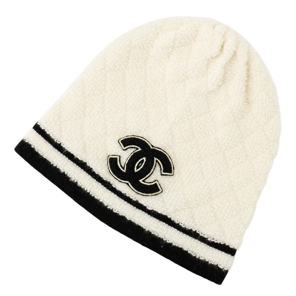 CHANEL カシミヤ ニット帽 ベージュ　アイボリー　ホワイト系 楽天市場】シャネル（素材（生地・毛糸）カシミヤ）（ニット帽
