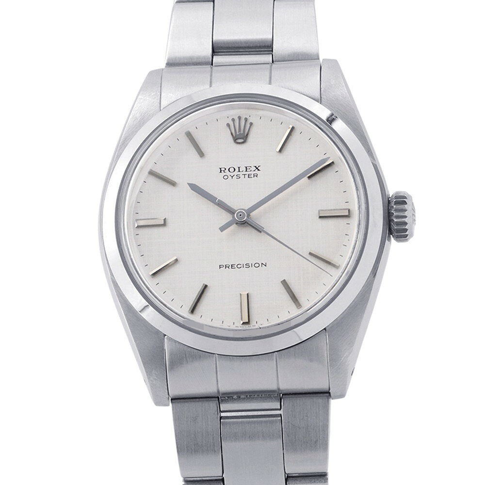 ロレックス オイスター プレシジョン 28番 6426 ROLEX 腕時計 シルバーリネン文字盤 【安心保証】 【中古】 ロレックス オイスター プレシジョン ROLEX ロレックス 中古