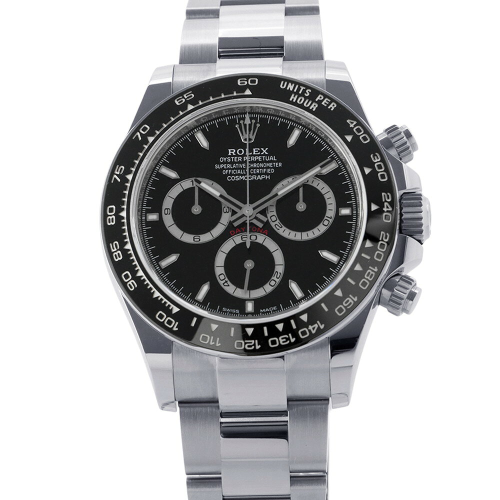 ロレックス コスモグラフ デイトナ ランダムシリアル ルーレット 126500LN ROLEX 腕時計 黒文字盤 【安心保証】 【中古】 ロレックス コスモグラフ デイトナ ROLEX ロレックス 中古