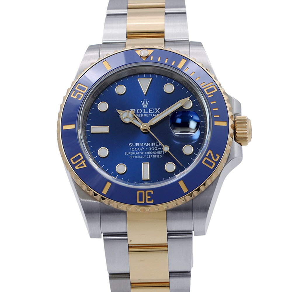 ロレックス サブマリーナ デイト コンビ SS/K18YG ランダムシリアル ルーレット 126613LB ROLEX 腕時計 ブルー文字盤 【安心保証】 【中古】 ロレックス サブマリーナ ROLEX ロレックス 中古