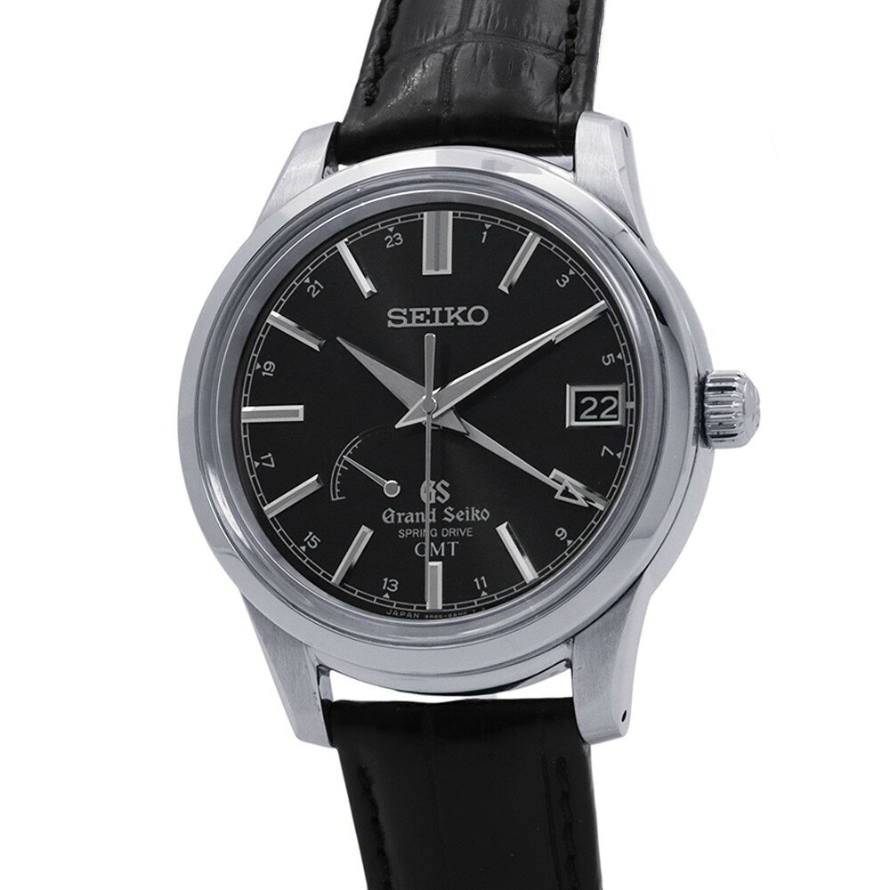 セイコー グランドセイコー GMT スプリングドライブ SBGE027 SEIKO 腕時計 グレー文字盤 【安心保証】 【中古】 セイコー グランドセイコー SEIKO セイコー 中古