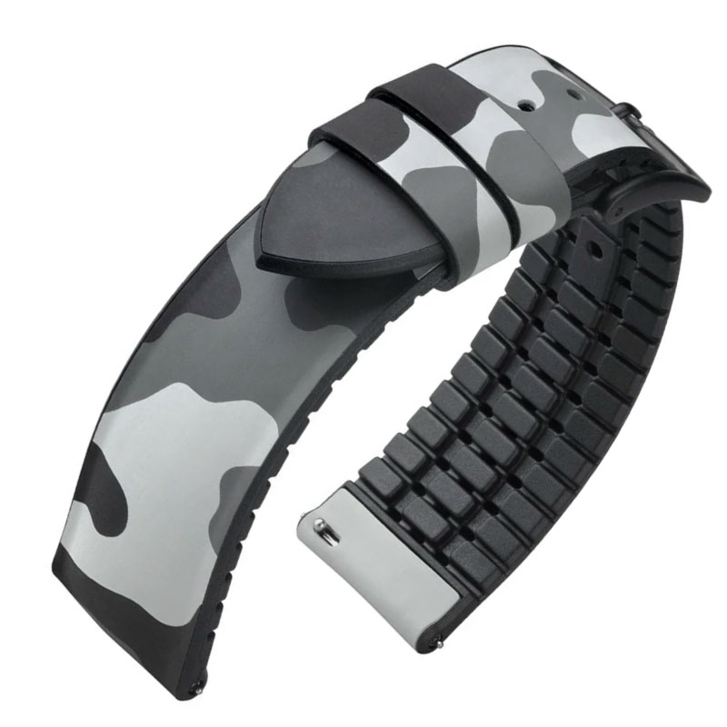 腕時計 時計ベルト 時計バンド メンズ バンド 交換 ウオッチ HIRSCH ヒルシュ JOHN ジョン ラバー　300M 耐水　20mm 22mm 　hi-09288 5と0のつく日:ポイント10倍&クーポン利用で5%OFF