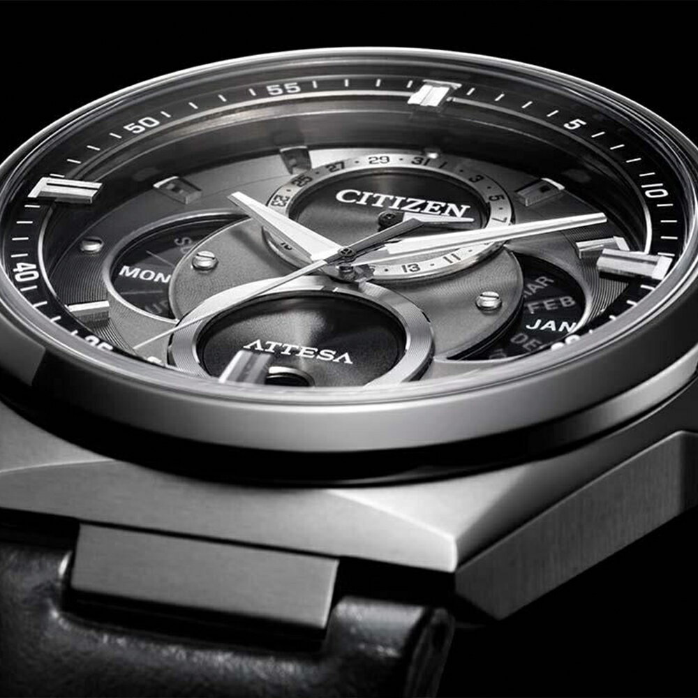 シチズン アテッサ BU0060-09H ACT Line 42mm 42ミリ メンズ 腕時計 メンズ腕時計 シチズン腕時計 新品 正規品 ファッション シルバー 銀 銀色 CITIZEN ATTESA トリプルカレンダー ムーンフェイズ 送料無料