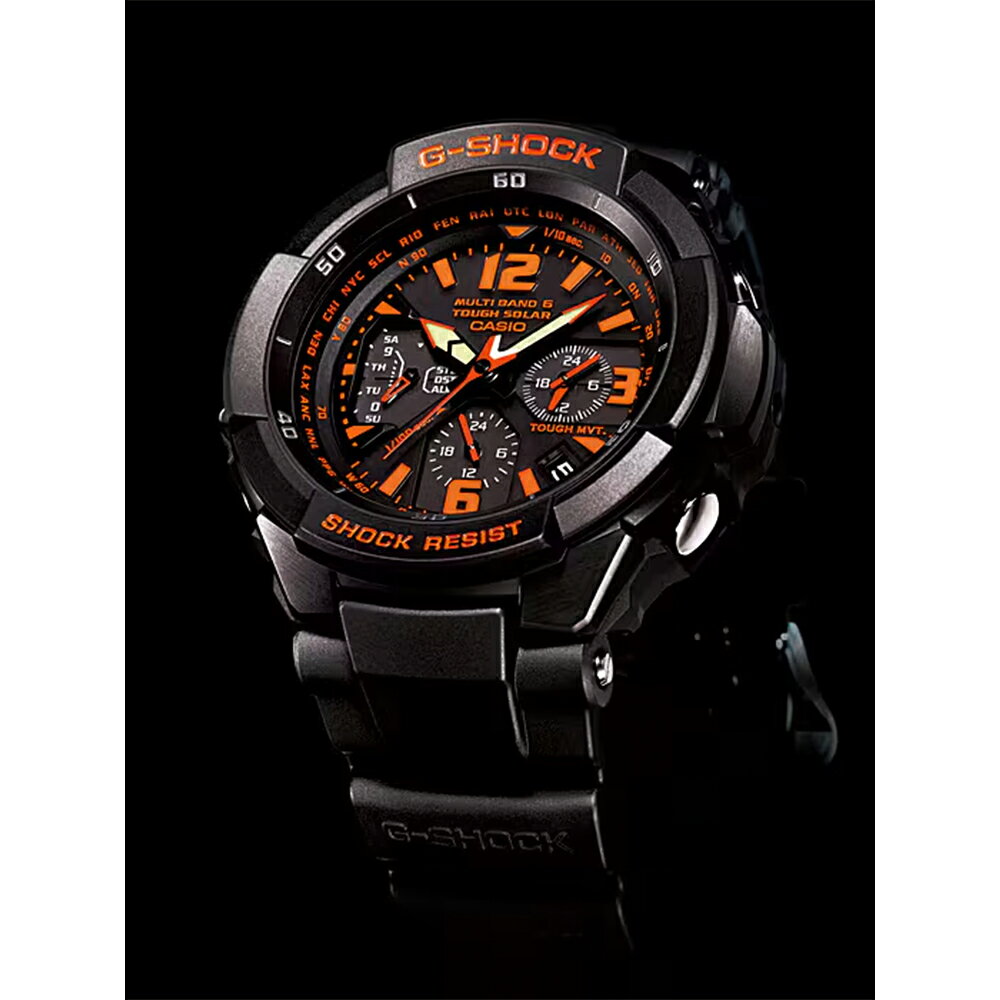 G-SHOCK ジーショック MASTER OF G - AIR GW-3000B-1AJF 53mm 53ミリ メンズ 腕時計 メンズ腕時計 正規品 ブランド ビジネス ソーラー Gショック ブラック カシオ GRAVITYMASTER マスターオブG 送料無料