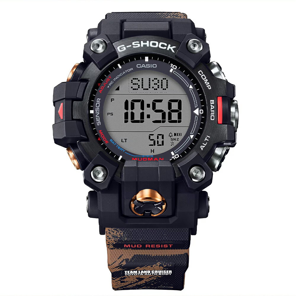 G-SHOCK ジーショック MASTER OF G - LAND GW-9500TLC-1JR 52mm 52ミリ メンズ 腕時計 メンズ腕時計 正規品 ブランド ファッション ソーラー Gショック ブラック ブラウン MUDMAN 送料無料